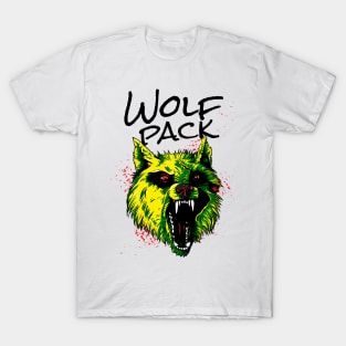 Angry Wolf Wolf Pack Wild Animal T-Shirt